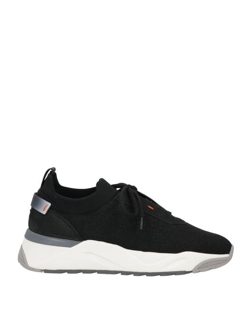 Santoni Black Trainers
