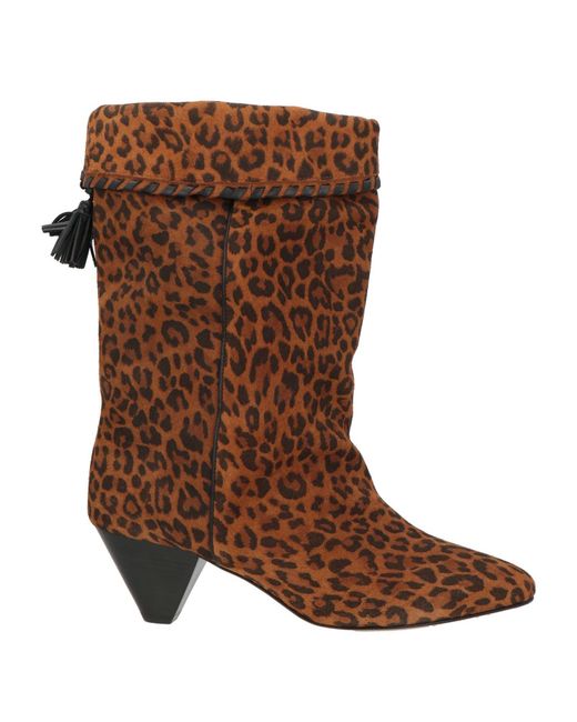 Isabel Marant Brown Ankle Boots Cow Leather
