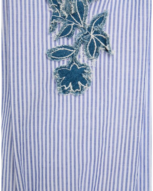 MARYBLOOM Blue Top