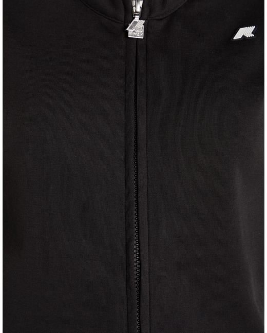 K-Way Black Playsuit Cotton, Polyester, Elastane