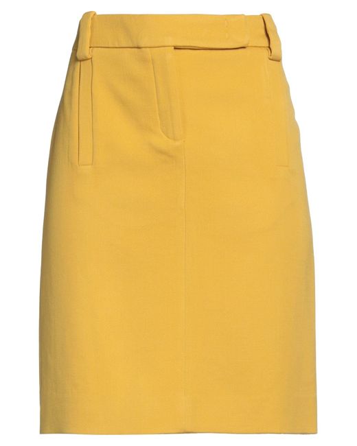 BCBGMAXAZRIA Yellow Mini Skirt