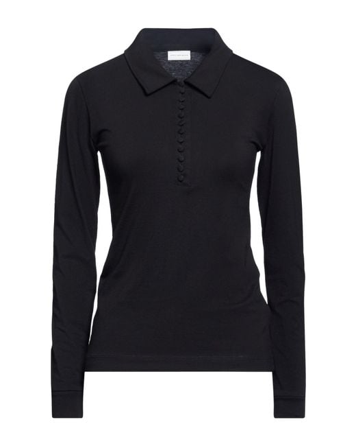 Dries Van Noten Black Polo Shirt