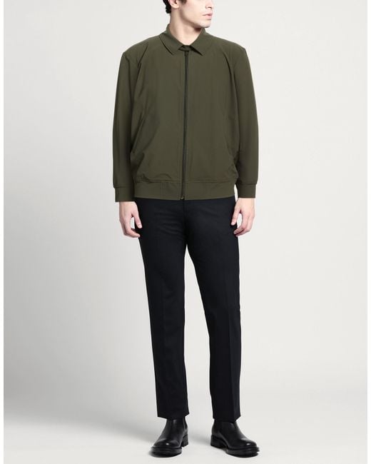 Cruna Green Dark Jacket Polyamide, Elastane for men