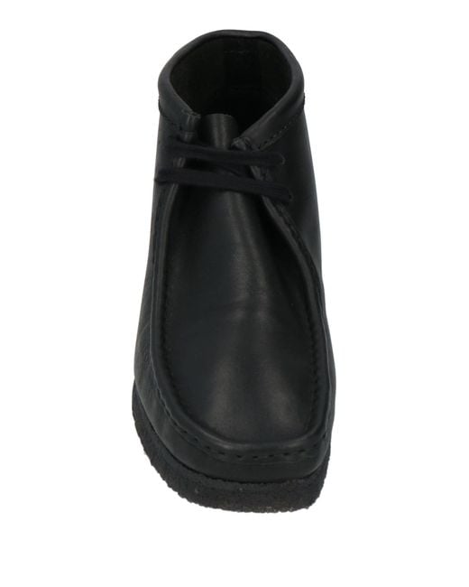 Clarks Black Ankle Boots Leather for men