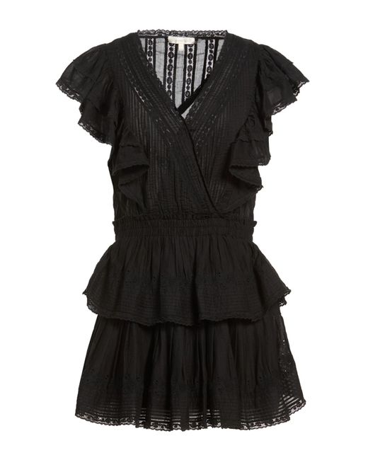 LoveShackFancy Black Mini Dress Cotton