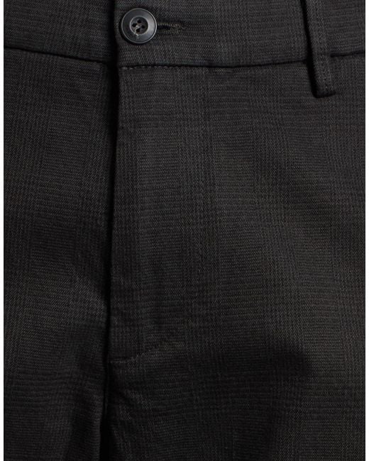 RE_HASH Black Pants Cotton, Modal, Elastane for men