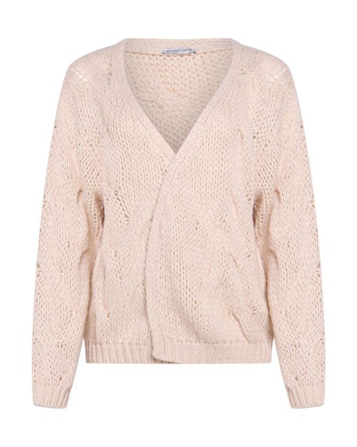 Riccardo Forconi Pink Cardigan Polyester, Wool, Acrylic