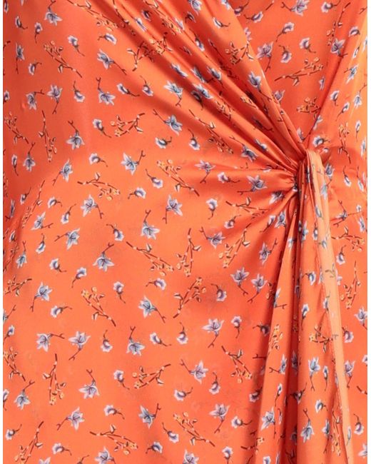 Maje Orange Midi Dress