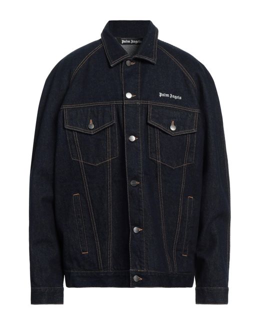 Capospalla Jeans di Palm Angels in Blue da Uomo