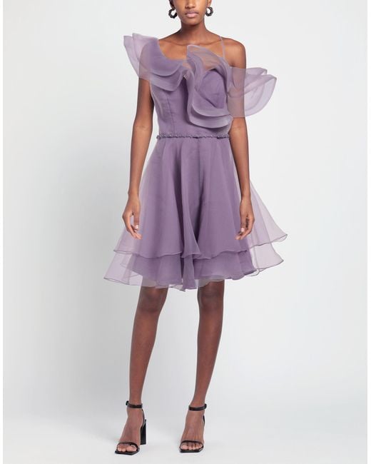 Forever Unique Purple Midi Dress