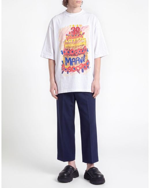 Marni White T-Shirt Cotton for men