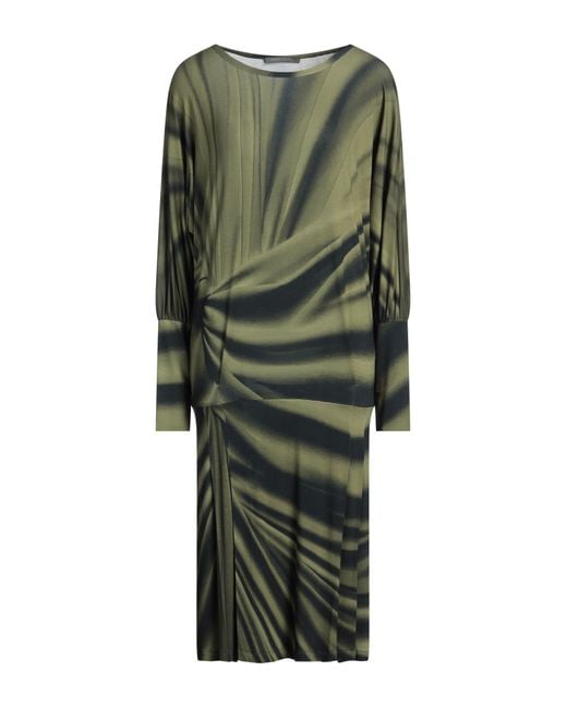Alberta Ferretti Green Midi Dress