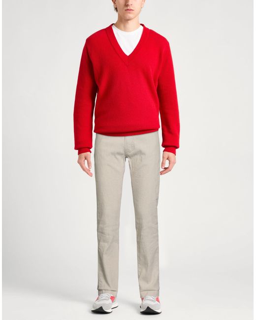 Jacob Cohen White Pants Cotton, Linen for men