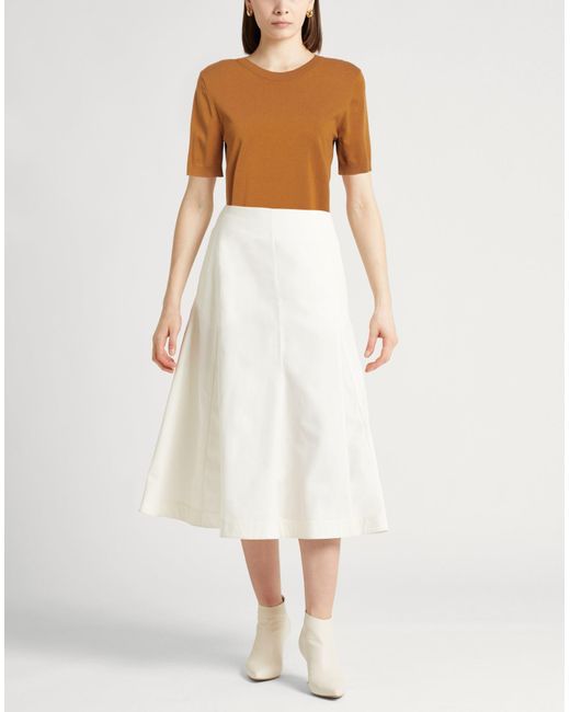 Max Mara Brown Max Mara Camel Sweater Cotton, Viscose, Polyamide, Elastane