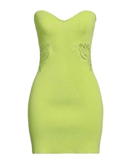 Self-Portrait Green Mini Dress