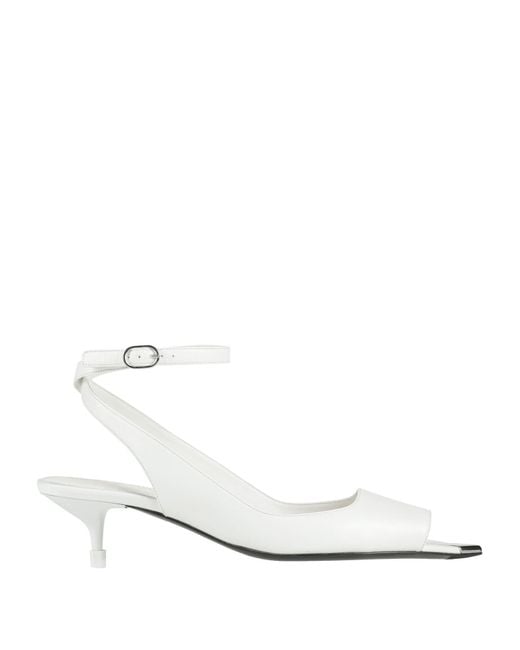 McQueen White Sandals