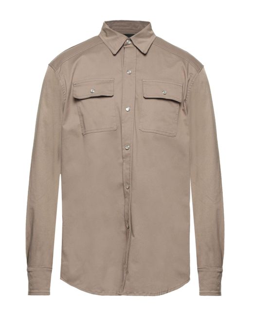 B-used Brown Light Shirt Textile Fibers for men