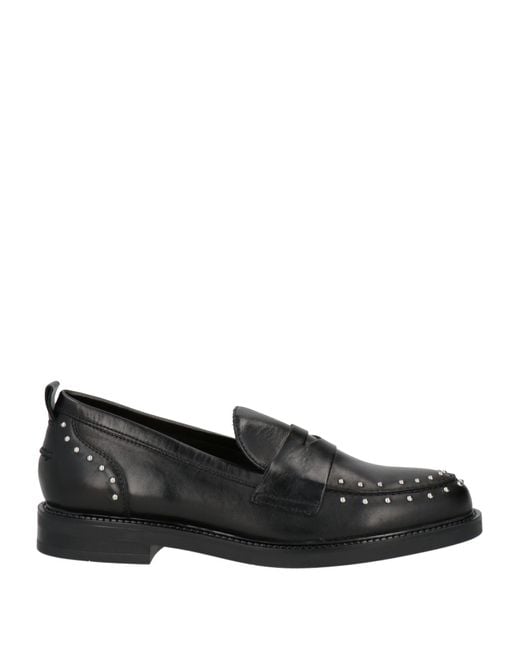 Carmens Black Mokassin