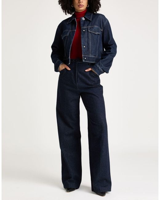 Sportmax Blue Denim Outerwear