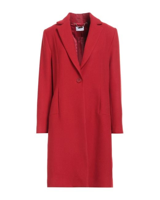 Clips More Red Coat Virgin Wool