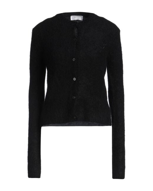 Blumarine Black Twin Set Alpaca Wool, Polyamide, Wool, Elastane