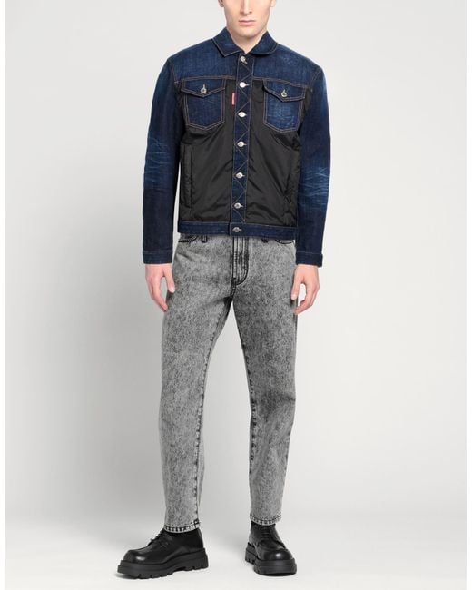DSquared² Blue Denim Outerwear for men
