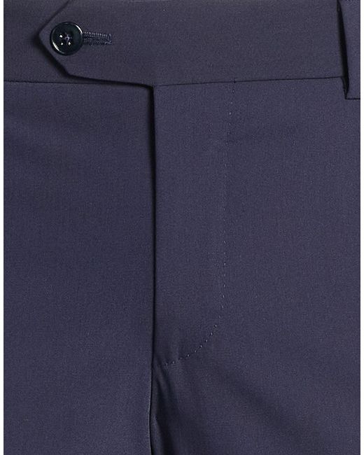 Brian Dales Blue Pants Polyester, Wool, Polyamide, Elastane for men