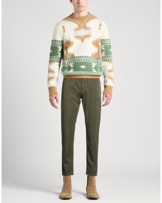 Siviglia Green Pants Cotton, Elastane for men
