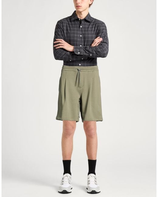 Emporio Armani Green Military Shorts & Bermuda Shorts Cotton for men