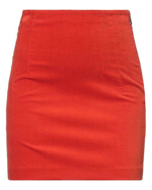 Patrizia Pepe Red Mini Skirt