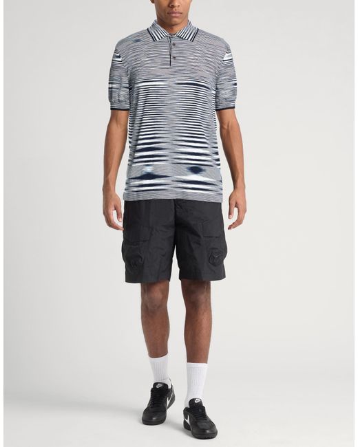 Missoni Blue Polo Shirt Cotton for men