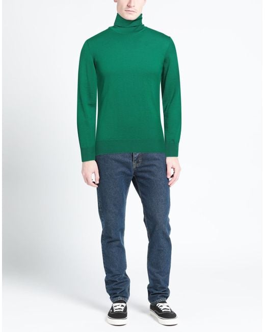 ANT/WERP Green Turtleneck Merino Wool for men