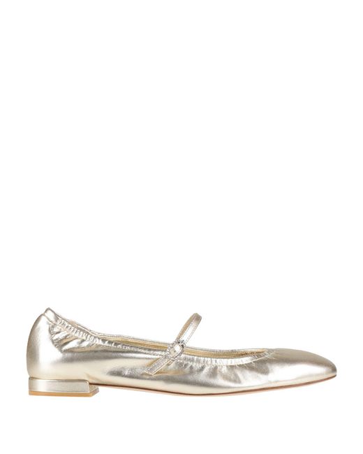 Stuart Weitzman White Ballet Flats Leather