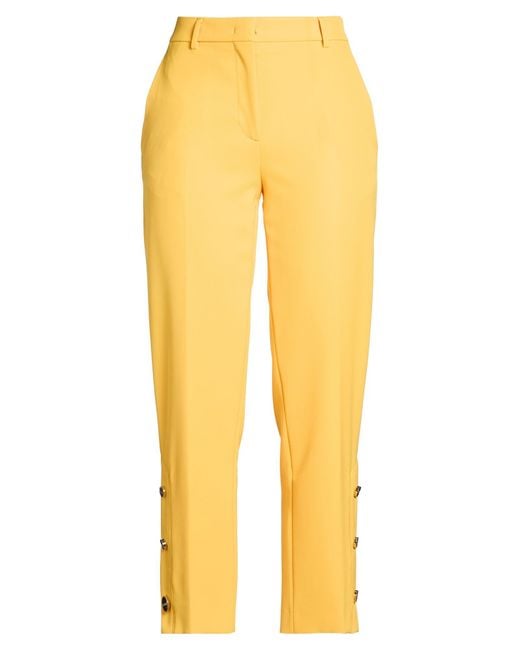 Iceberg Yellow Marigold Pants Polyester, Elastane