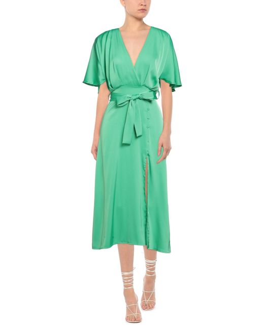 Berna Green Midi Dress