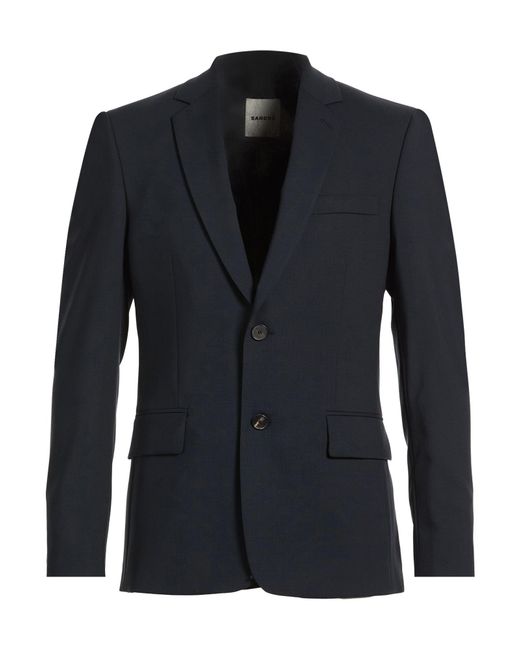 Sandro Blue Midnight Blazer Virgin Wool for men