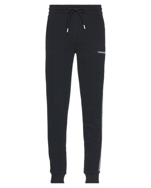 Calvin Klein Fleece Trouser in Black for Men | Lyst Australia