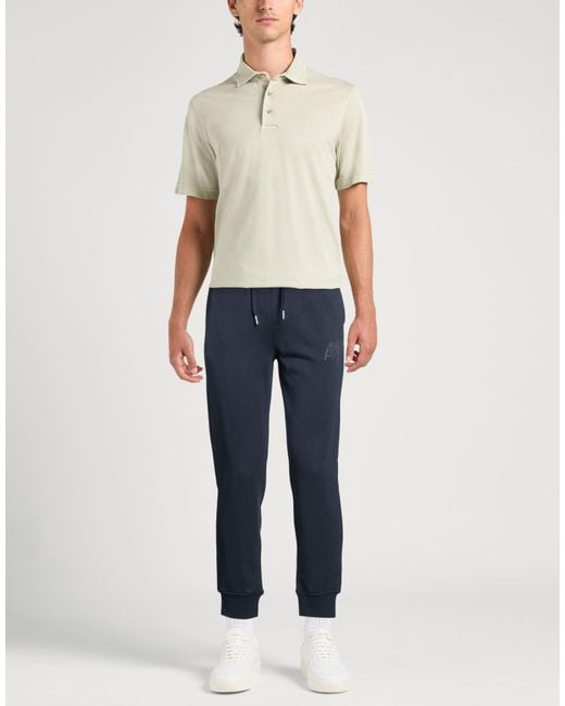 ARMANI EXCHANGE Blue Pants Cotton, Elastane for men