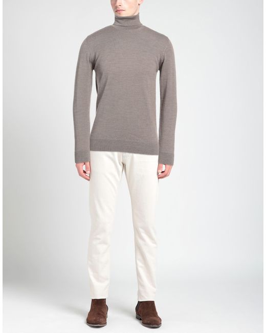 Alpha Studio Gray Turtleneck for men