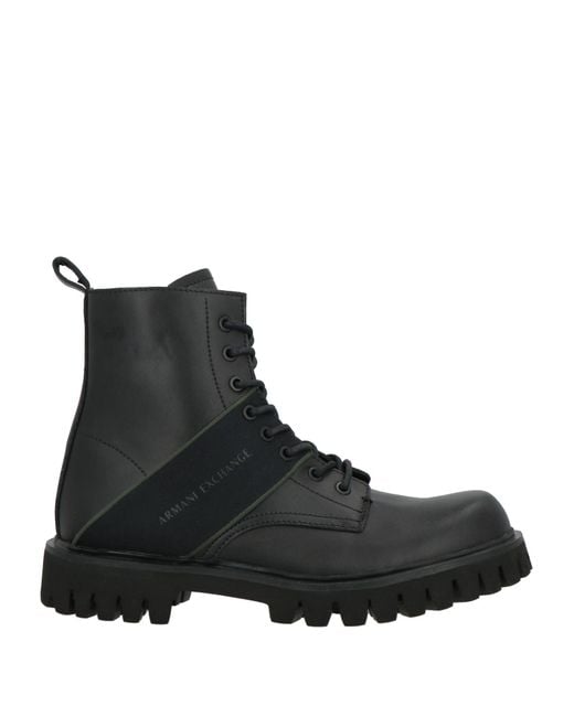 Botines De Caña Alta ARMANI EXCHANGE de hombre de color Black