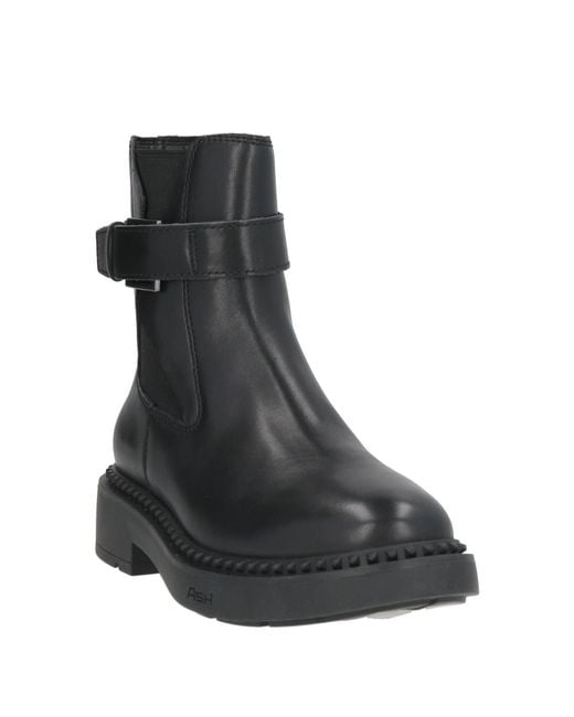 Ash Black Ankle Boots Leather