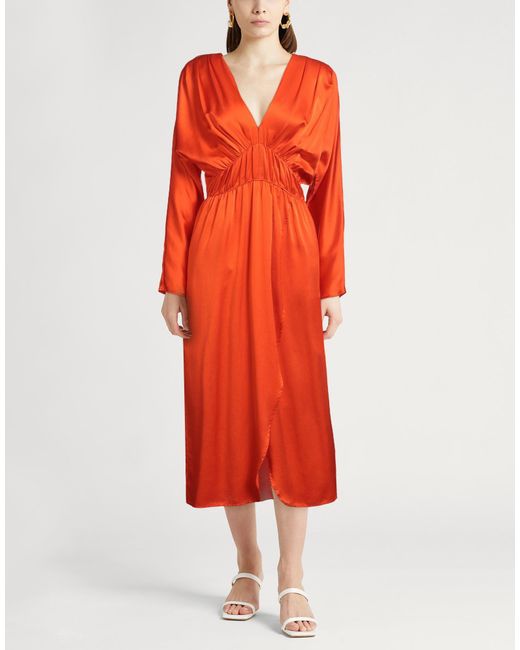 Forte_forte Red Midi Dress