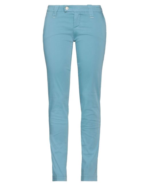 Jacob Cohen Blue Azure Pants Cotton, Elastane