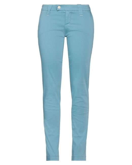 Jacob Cohen Blue Azure Pants Cotton, Elastane
