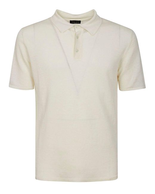 Roberto Collina Poloshirt in White für Herren