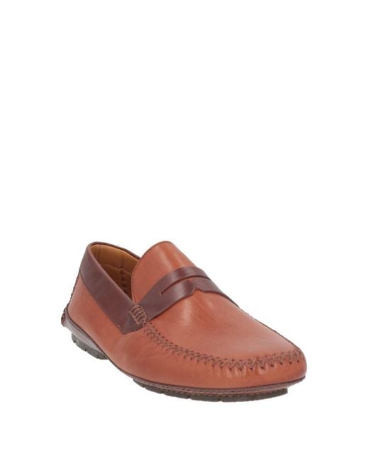 Moreschi Brown Tan Loafers Leather for men