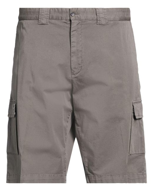 Paul & Shark Gray Shorts & Bermuda Shorts Cotton, Elastane for men