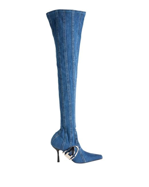 DIESEL Blue Boot Textile Fibers