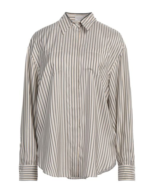 Brunello Cucinelli Gray Shirt
