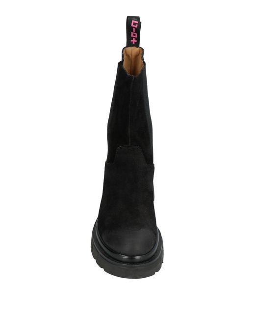 GIO+ Black Ankle Boots Leather